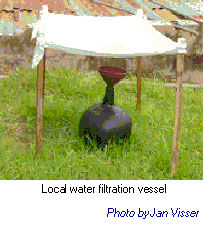 Local water filtration vessel